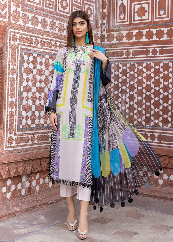 C-Prints By Charizma Embroidered Lawn Suits Unstitched 3 Piece CRZ22CP CP:08 - Summer Collection