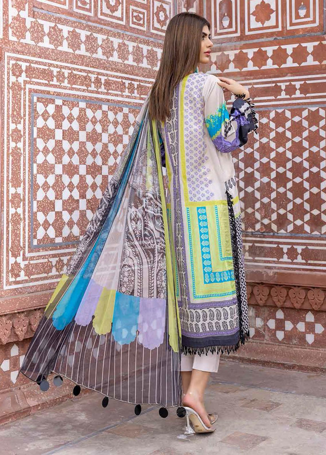 C-Prints By Charizma Embroidered Lawn Suits Unstitched 3 Piece CRZ22CP CP:08 - Summer Collection