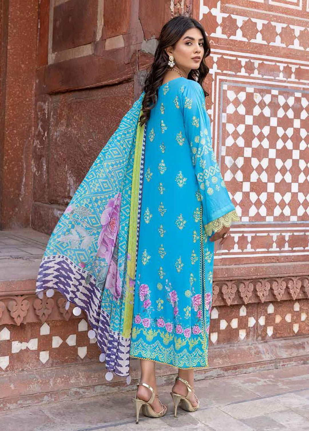 C-Prints By Charizma Embroidered Lawn Suits Unstitched 3 Piece CRZ22CP CP:10 - Summer Collection