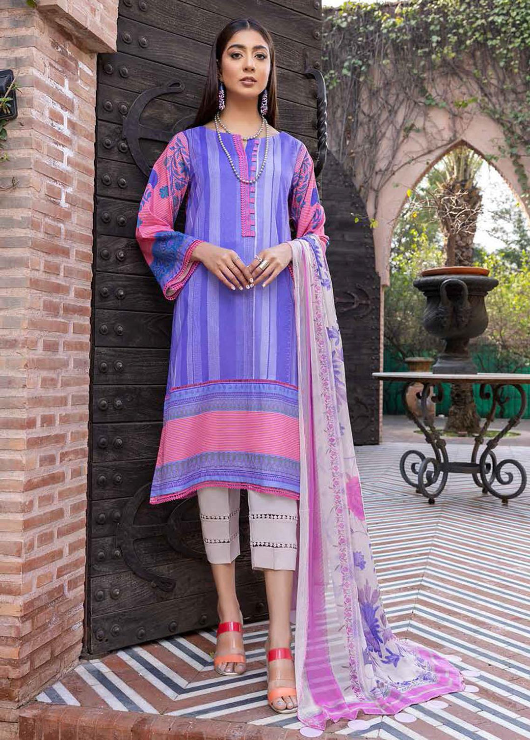 C-Prints By Charizma Embroidered Lawn Suits Unstitched 3 Piece CRZ22CP CP:11 - Summer Collection