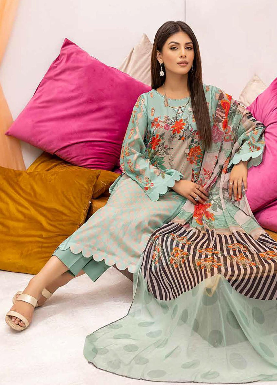 C-Prints By Charizma Printed Lawn Suits Unstitched 3 Piece CRZ22CPL CP-36 - Summer Collection