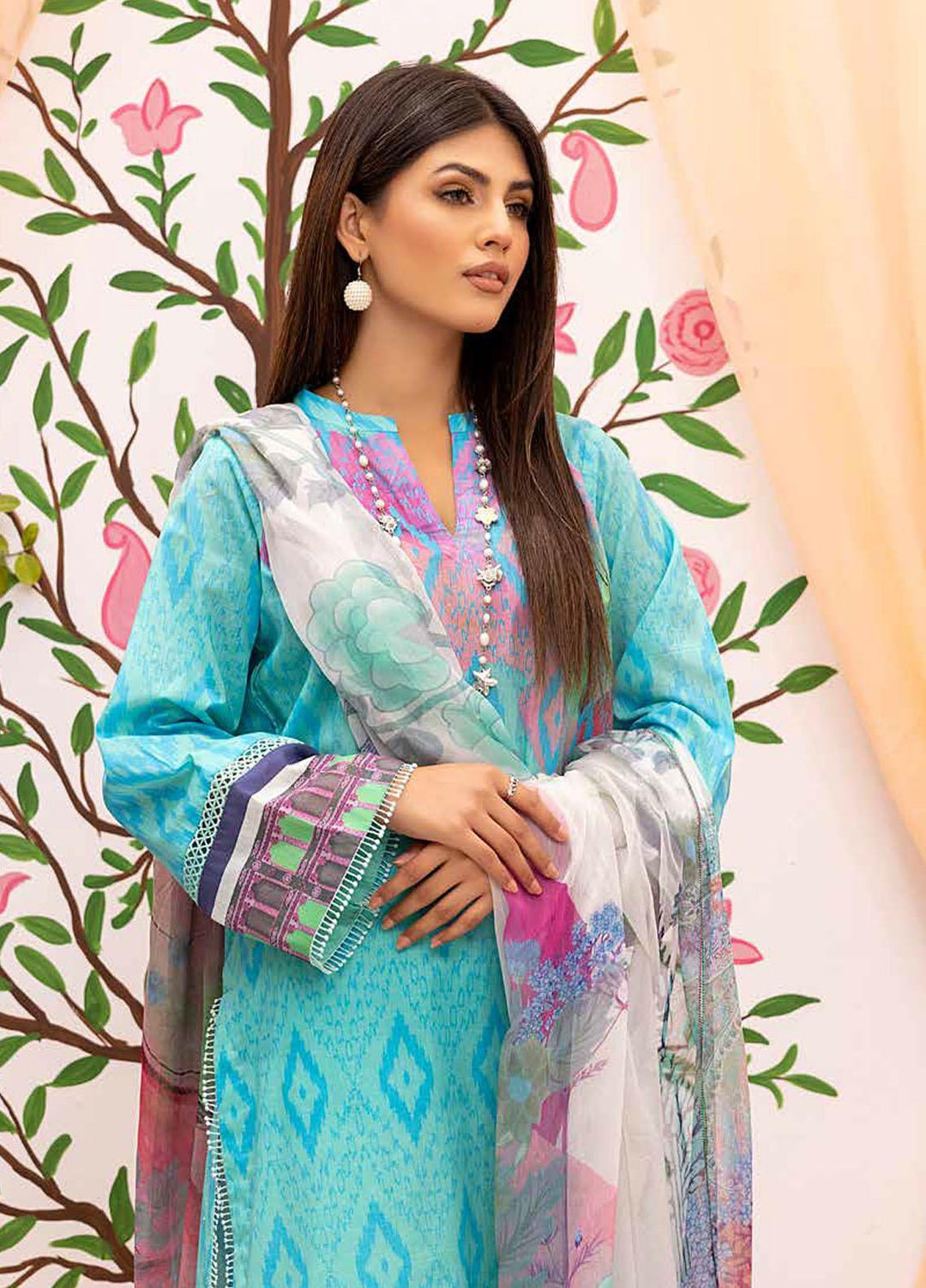 C-Prints By Charizma Printed Lawn Suits Unstitched 3 Piece CRZ22CPL CP-40 - Summer Collection