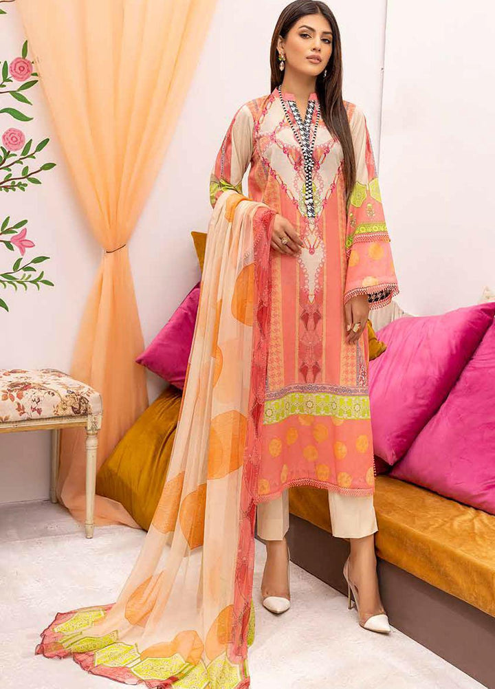 C-Prints By Charizma Printed Lawn Suits Unstitched 3 Piece CRZ22CPL CP-42 - Summer Collection