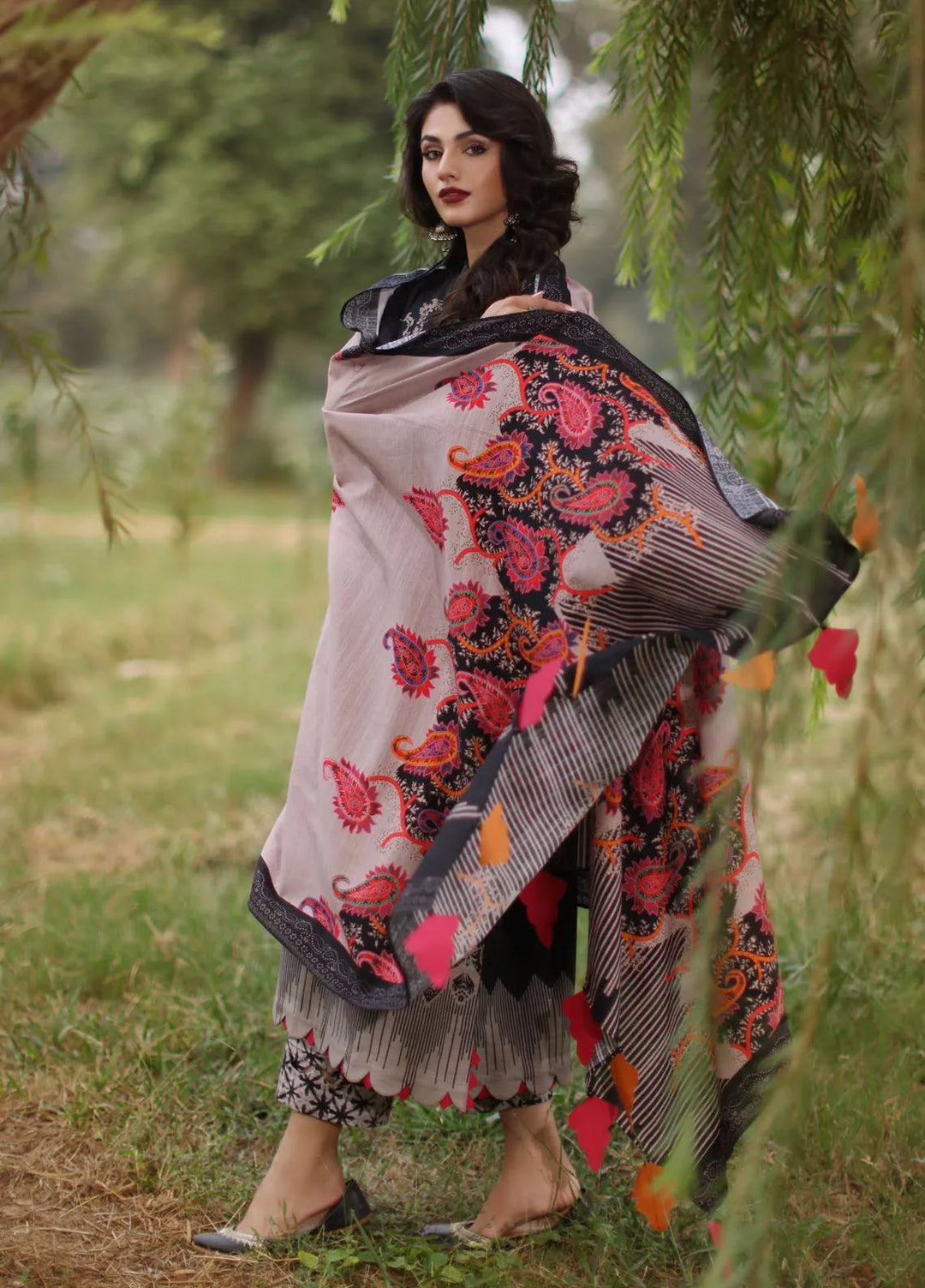 C Prints by Charizma Printed Khaddar Suit Unstitched 3 Piece CRZ24C2 CPW4-09 - Winter Collection