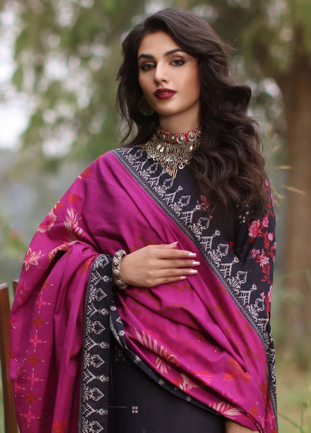 C Prints by Charizma Printed Khaddar Suit Unstitched 3 Piece CRZ24C2 CPW4-10 - Winter Collection