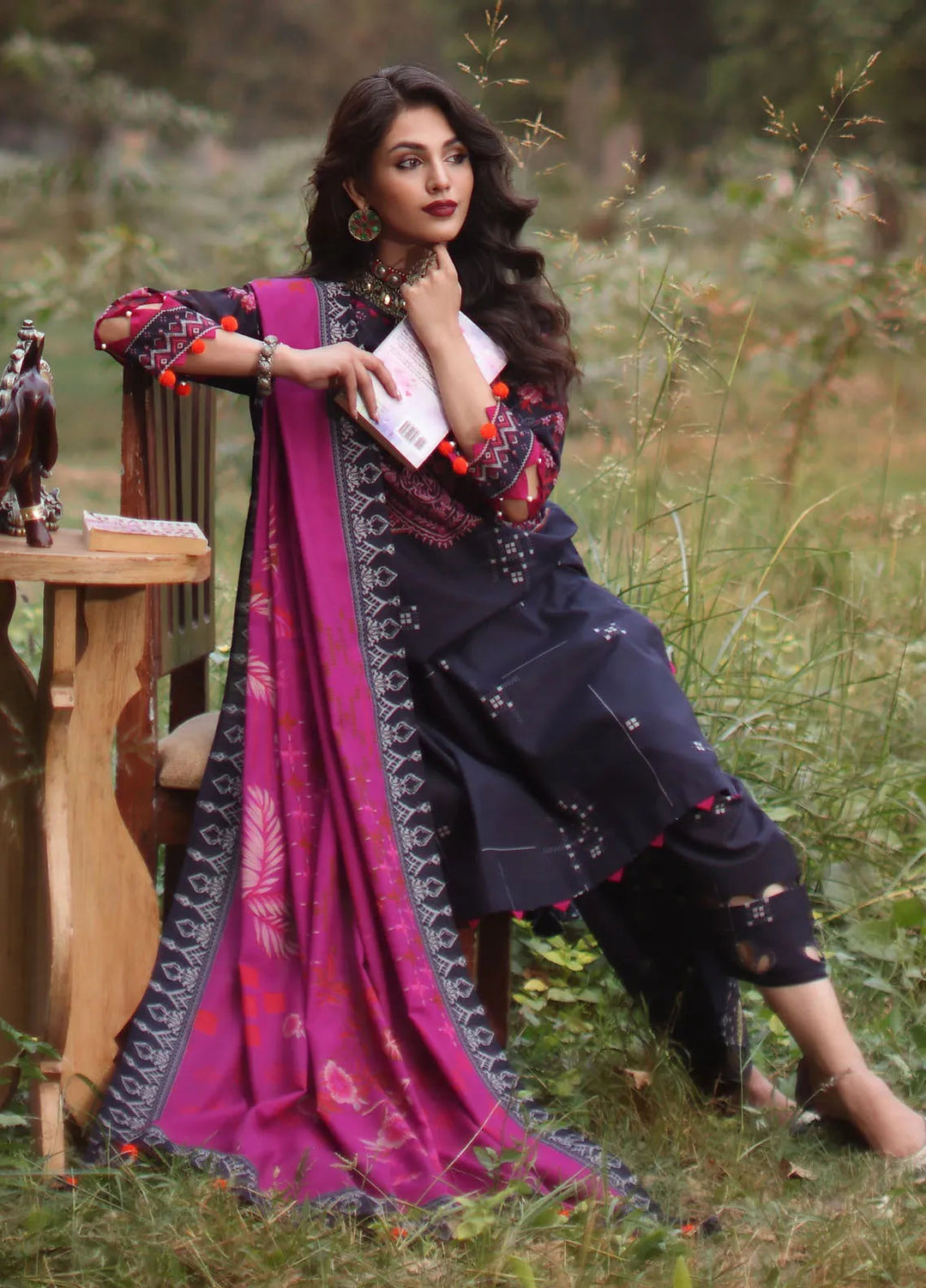 C Prints by Charizma Printed Khaddar Suit Unstitched 3 Piece CRZ24C2 CPW4-10 - Winter Collection