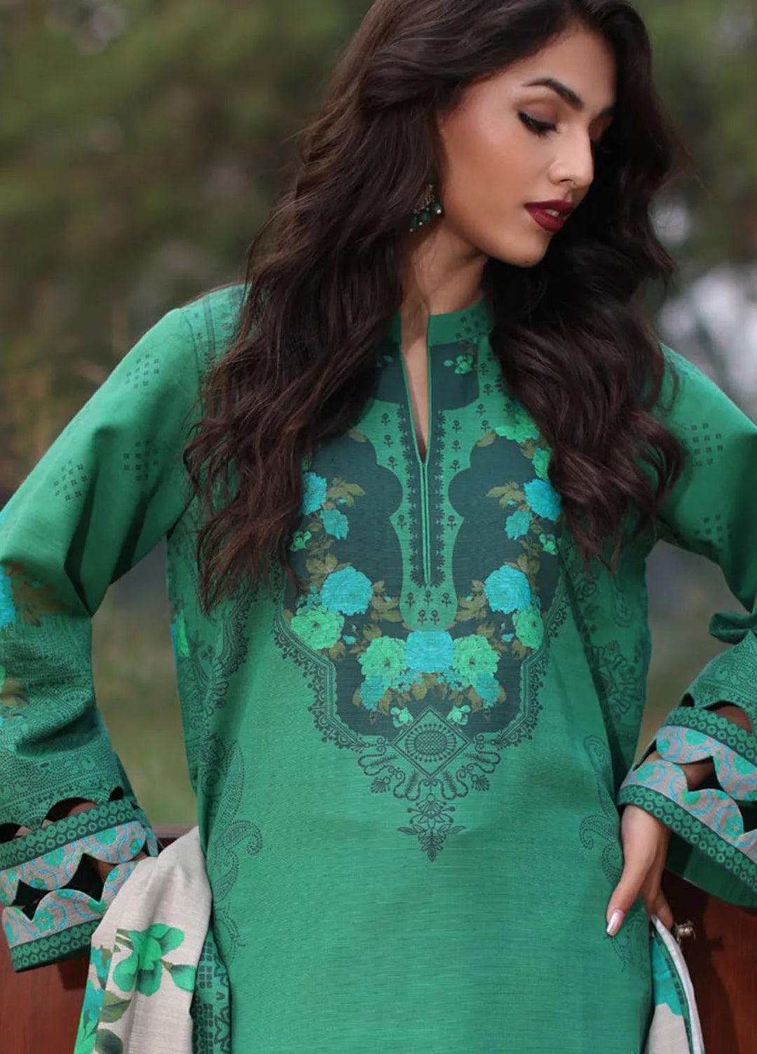 C Prints by Charizma Printed Khaddar Suit Unstitched 3 Piece CRZ24C2 CPW4-12 - Winter Collection