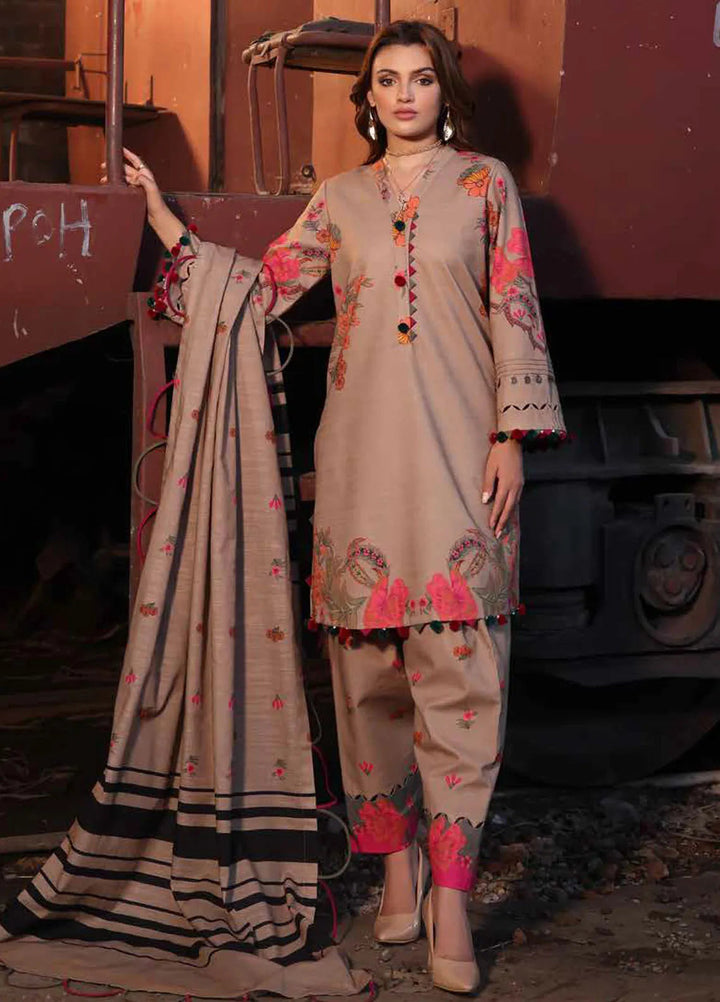 C Prints By Charizma Printed Khaddar Suit Unstitched 3 Piece CRZ24PW CPW4-01 - Winter Collection