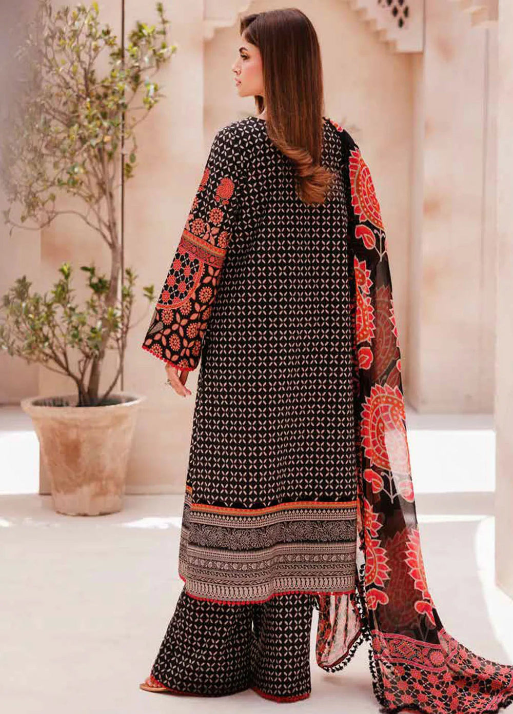 C Prints By Charizma Printed Lawn Suit Unstitched 3 Piece CRZ24B CP4-58 - Summer Collection
