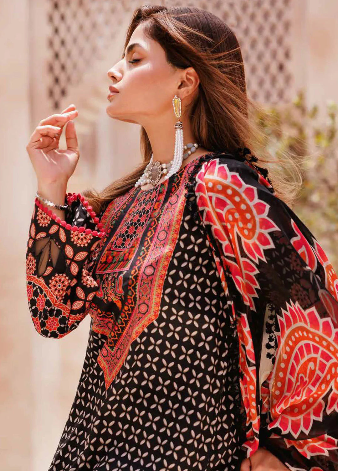 C Prints By Charizma Printed Lawn Suit Unstitched 3 Piece CRZ24B CP4-58 - Summer Collection