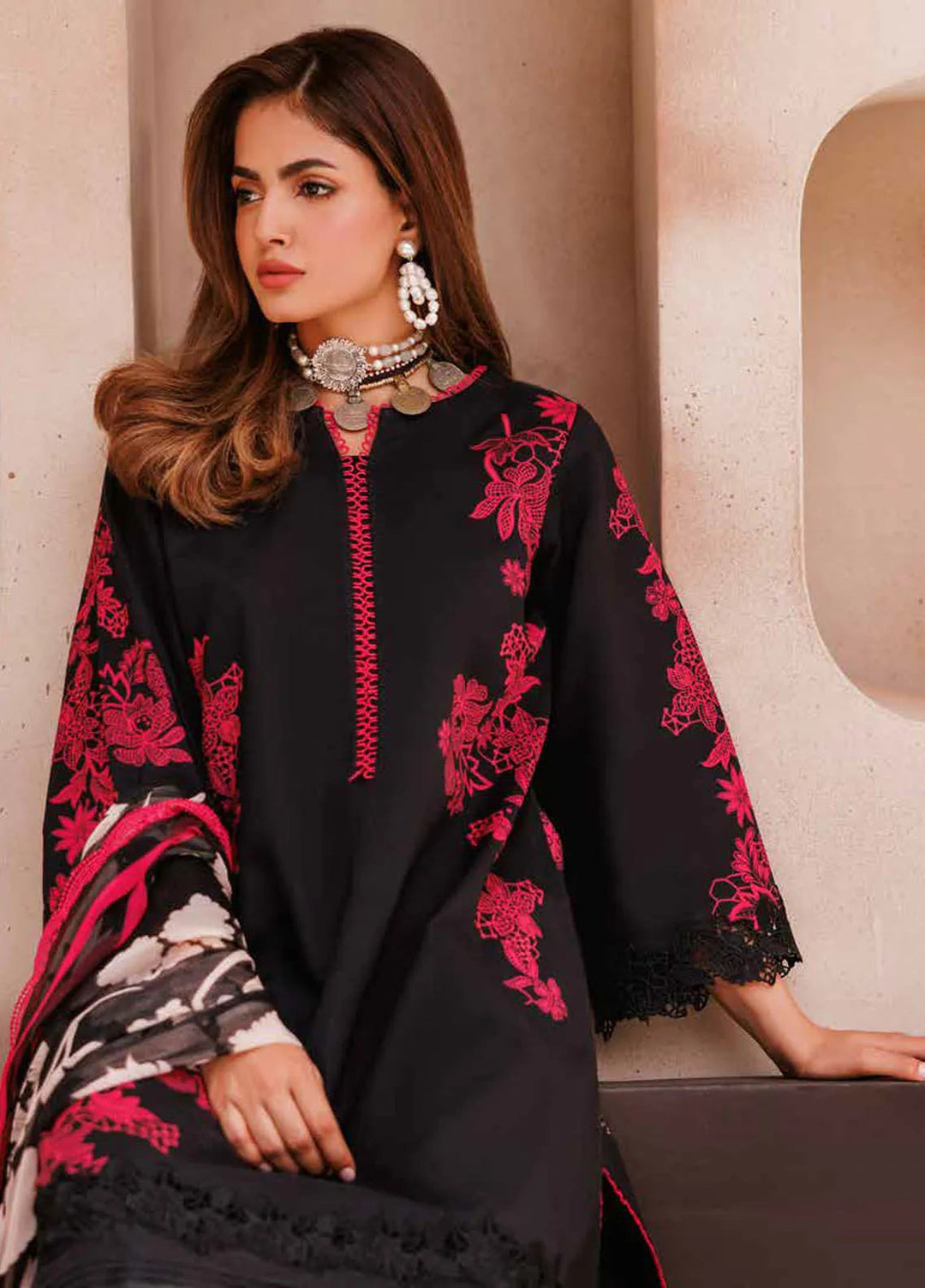 C Prints By Charizma Printed Lawn Suit Unstitched 3 Piece CRZ24B CP4-59 - Summer Collection