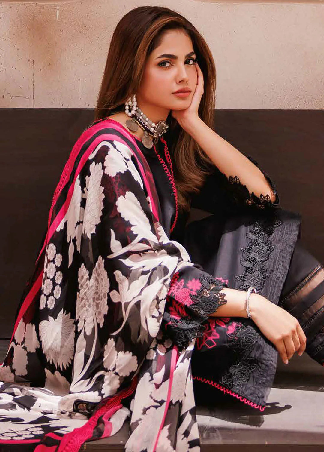 C Prints By Charizma Printed Lawn Suit Unstitched 3 Piece CRZ24B CP4-59 - Summer Collection
