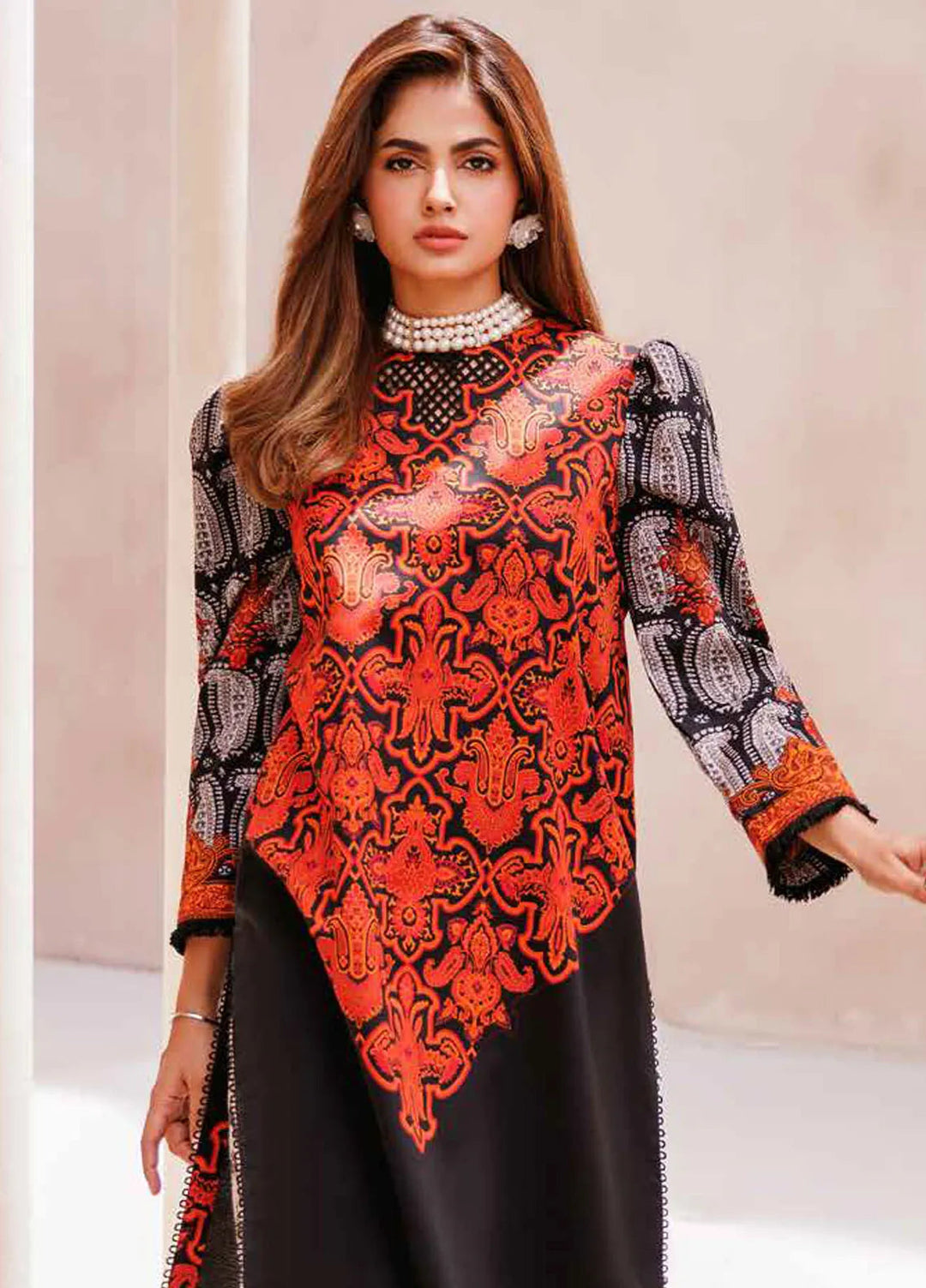 C Prints By Charizma Printed Lawn Suit Unstitched 3 Piece CRZ24B CP4-60 - Summer Collection