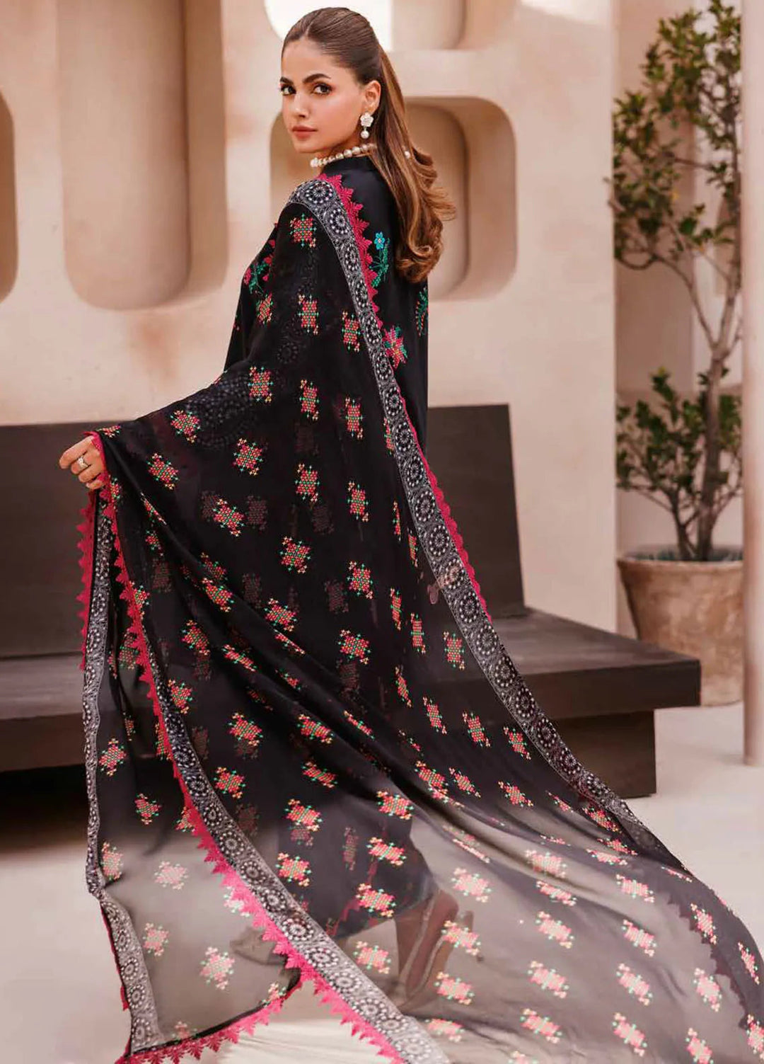 C Prints By Charizma Printed Lawn Suit Unstitched 3 Piece CRZ24B CP4-65 - Summer Collection