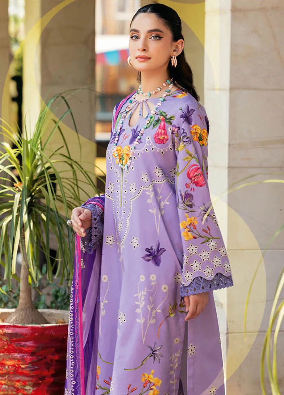 C-Prints By Charizma Printed Lawn Suit Unstitched 3 Piece CRZ24CP-5 CP4-40 - Summer Collection