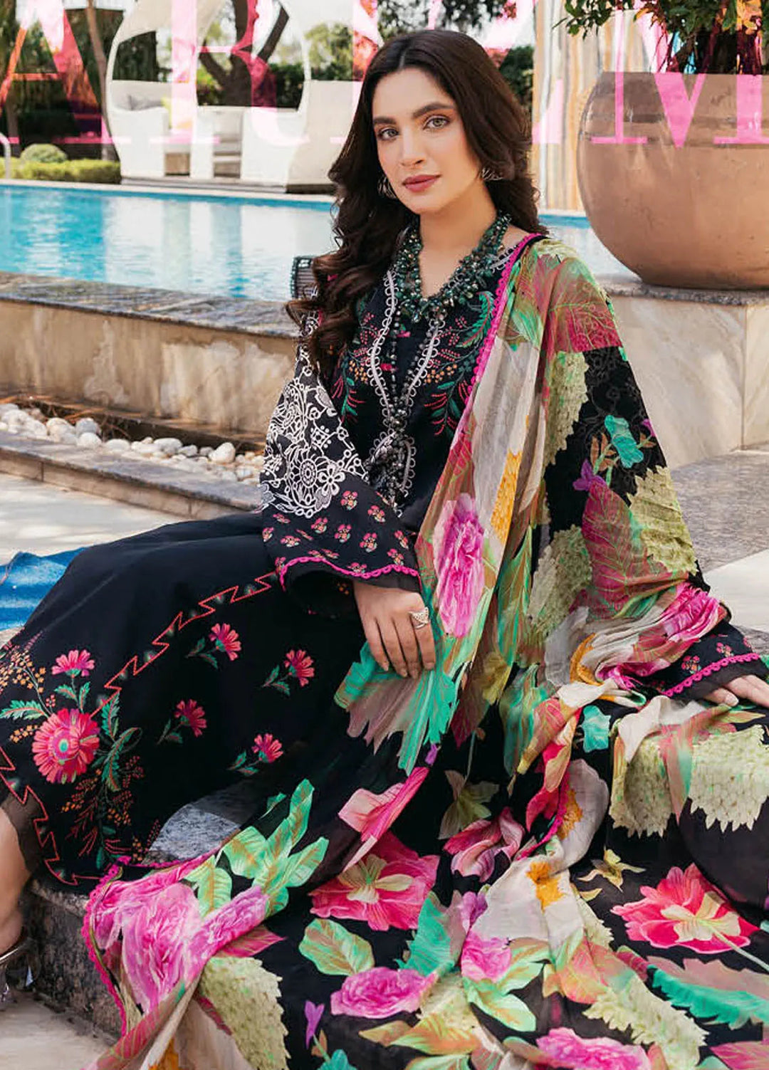 C-Prints By Charizma Printed Lawn Suit Unstitched 3 Piece CRZ24CP-5 CP4-41 - Summer Collection