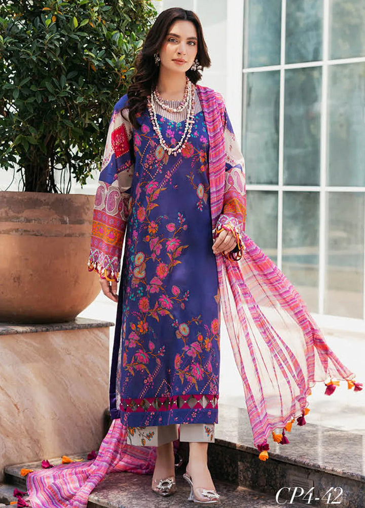 C-Prints By Charizma Printed Lawn Suit Unstitched 3 Piece CRZ24CP-5 CP4-42 - Summer Collection