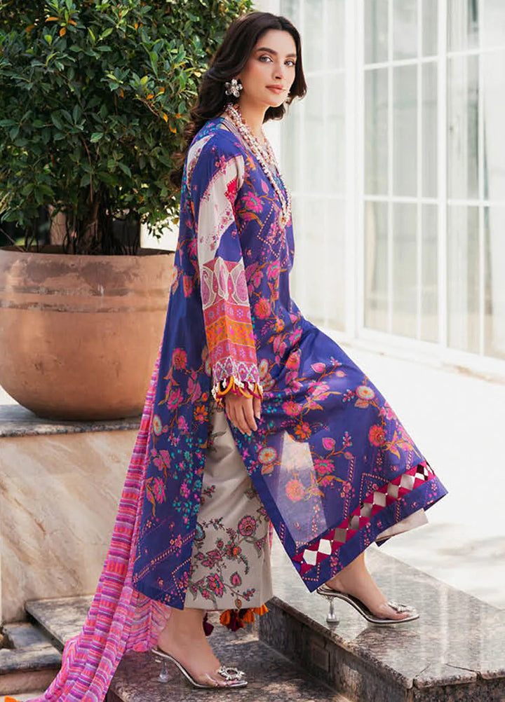 C-Prints By Charizma Printed Lawn Suit Unstitched 3 Piece CRZ24CP-5 CP4-42 - Summer Collection