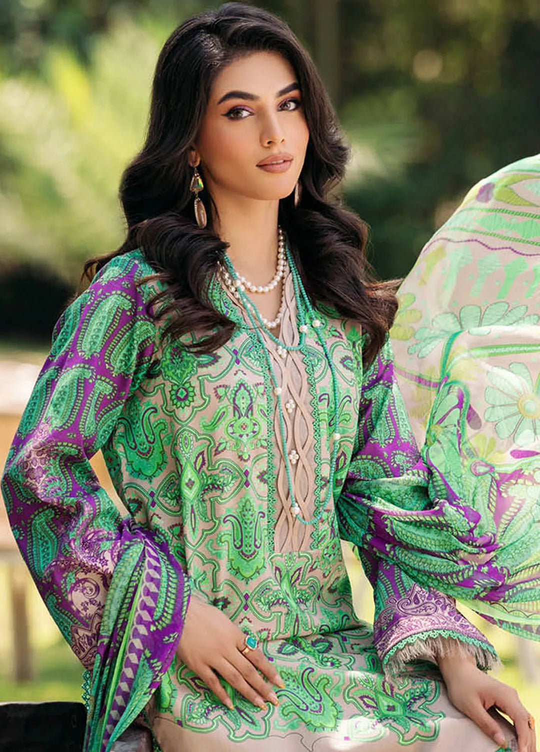 C-Prints By Charizma Printed Lawn Suit Unstitched 3 Piece CRZ24CP-5 CP4-43 - Summer Collection