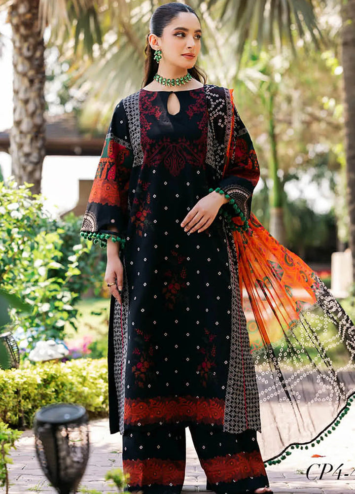 C-Prints By Charizma Printed Lawn Suit Unstitched 3 Piece CRZ24CP-5 CP4-45 - Summer Collection