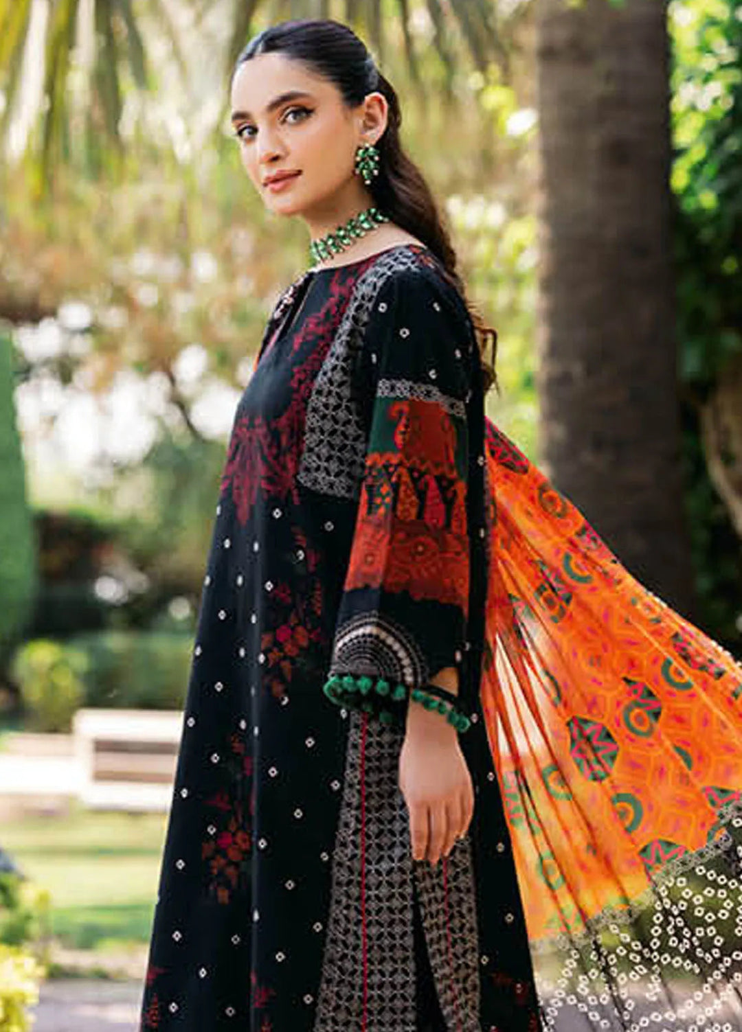 C-Prints By Charizma Printed Lawn Suit Unstitched 3 Piece CRZ24CP-5 CP4-45 - Summer Collection