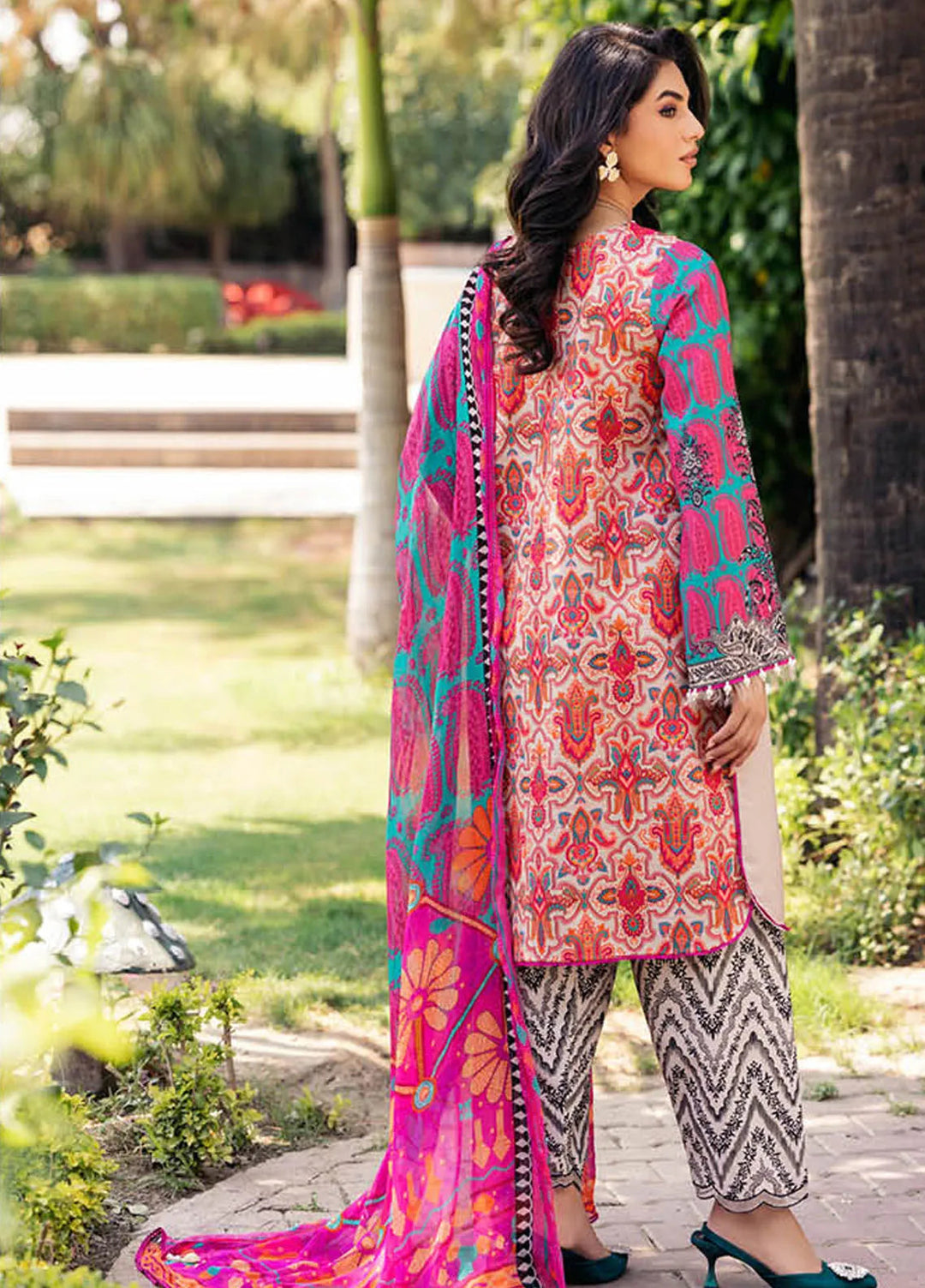 C-Prints By Charizma Printed Lawn Suit Unstitched 3 Piece CRZ24CP-5 CP4-46 - Summer Collection