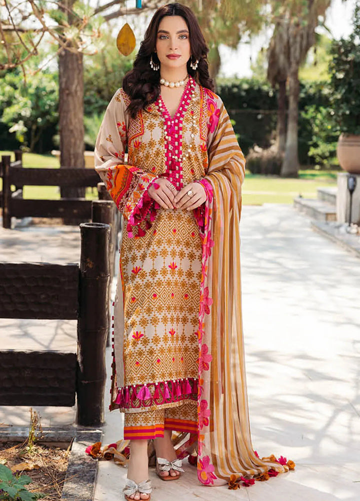 C-Prints By Charizma Printed Lawn Suit Unstitched 3 Piece CRZ24CP-5 CP4-47 - Summer Collection