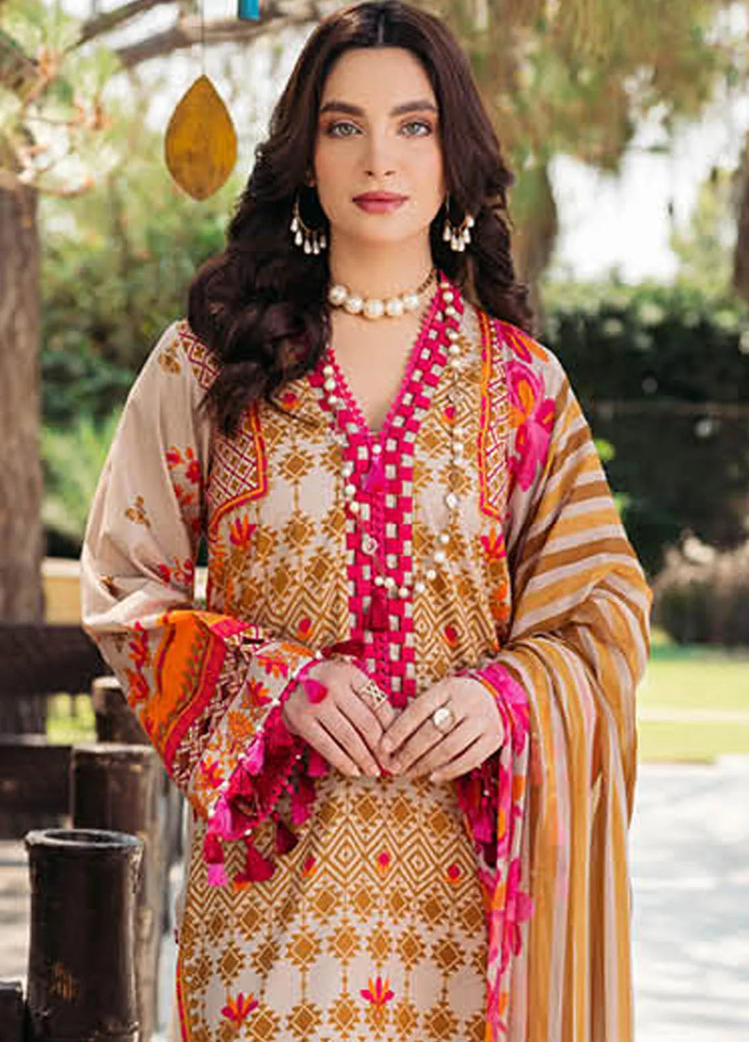 C-Prints By Charizma Printed Lawn Suit Unstitched 3 Piece CRZ24CP-5 CP4-47 - Summer Collection