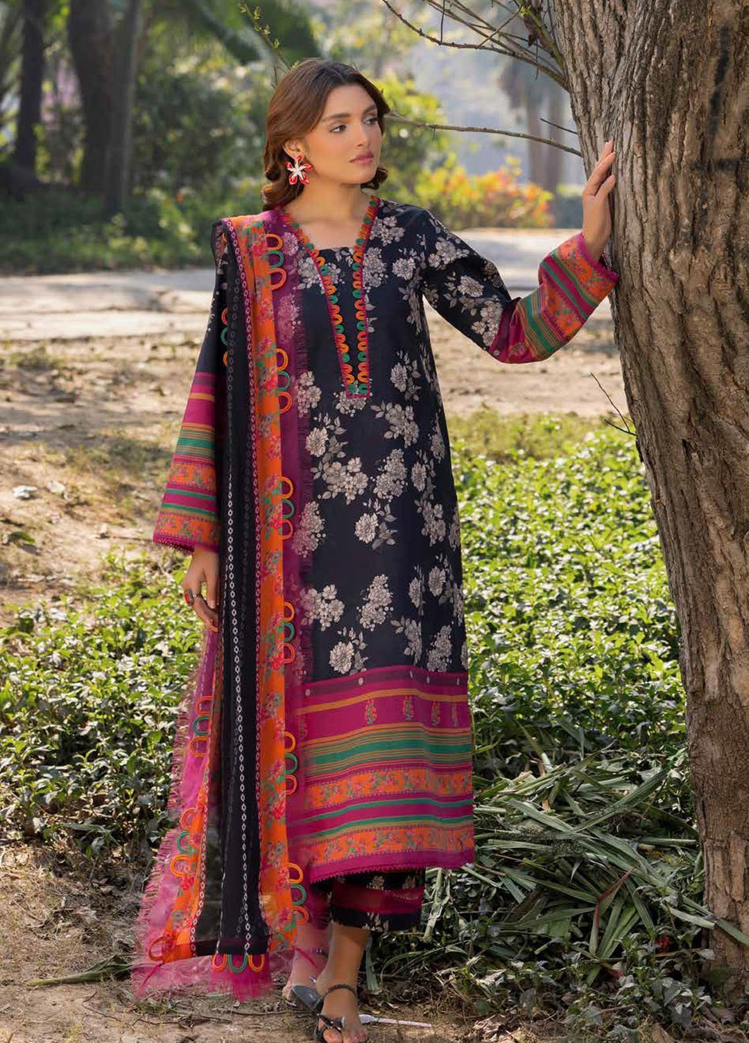 C - Prints by Charizma Printed Lawn Suits Unstitched 3 Piece CP5-14 - Summer Collection