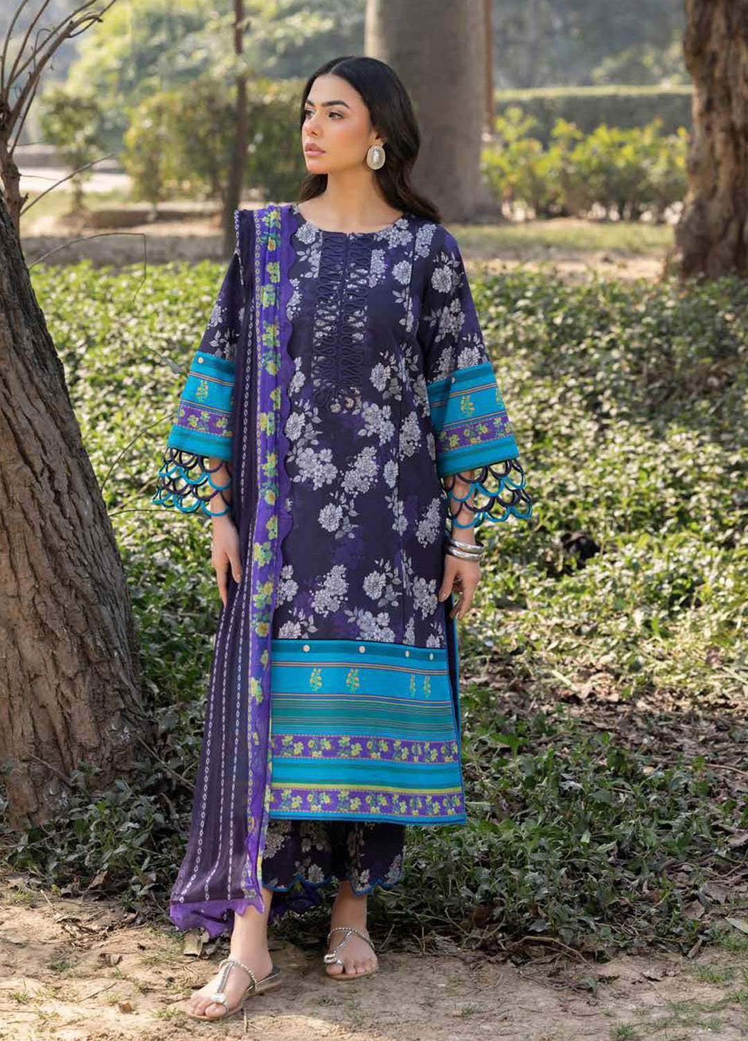 C - Prints by Charizma Printed Lawn Suits Unstitched 3 Piece CP5-15 - Summer Collection