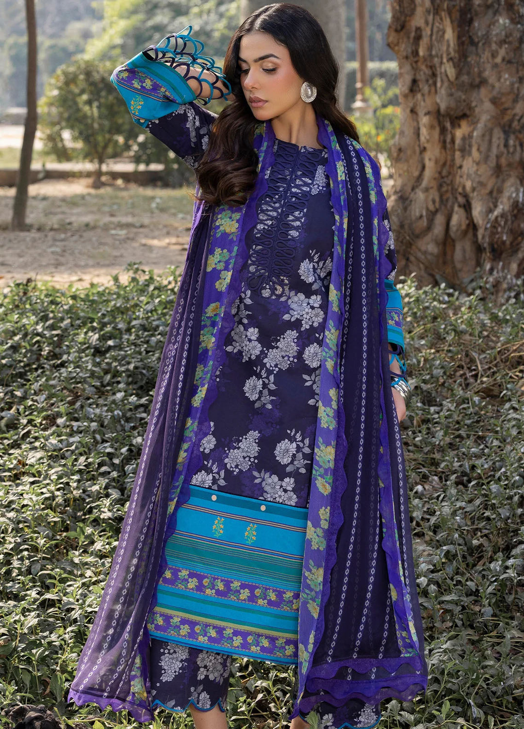C - Prints by Charizma Printed Lawn Suits Unstitched 3 Piece CP5-15 - Summer Collection