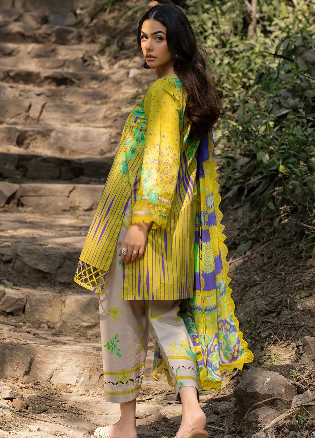 C - Prints by Charizma Printed Lawn Suits Unstitched 3 Piece CP5-16 - Summer Collection