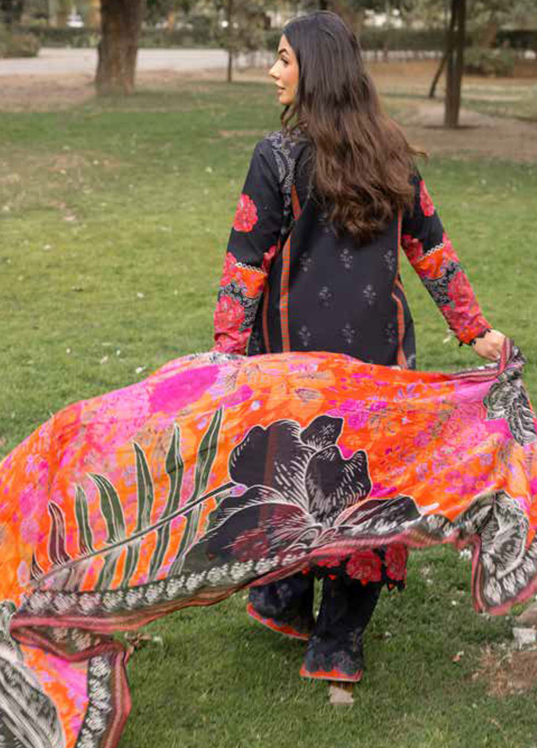 C - Prints by Charizma Printed Lawn Suits Unstitched 3 Piece CP5-18 - Summer Collection