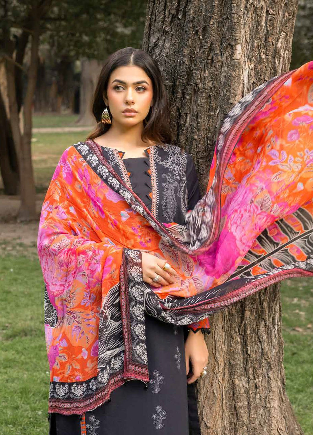C - Prints by Charizma Printed Lawn Suits Unstitched 3 Piece CP5-18 - Summer Collection