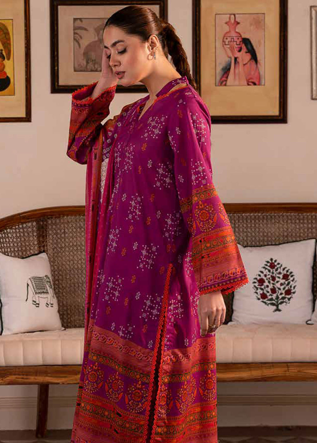 C-Prints By Charizma Printed Lawn Suits Unstitched 3 Piece CRZ24CP-3 CP4 22 - Summer Collection