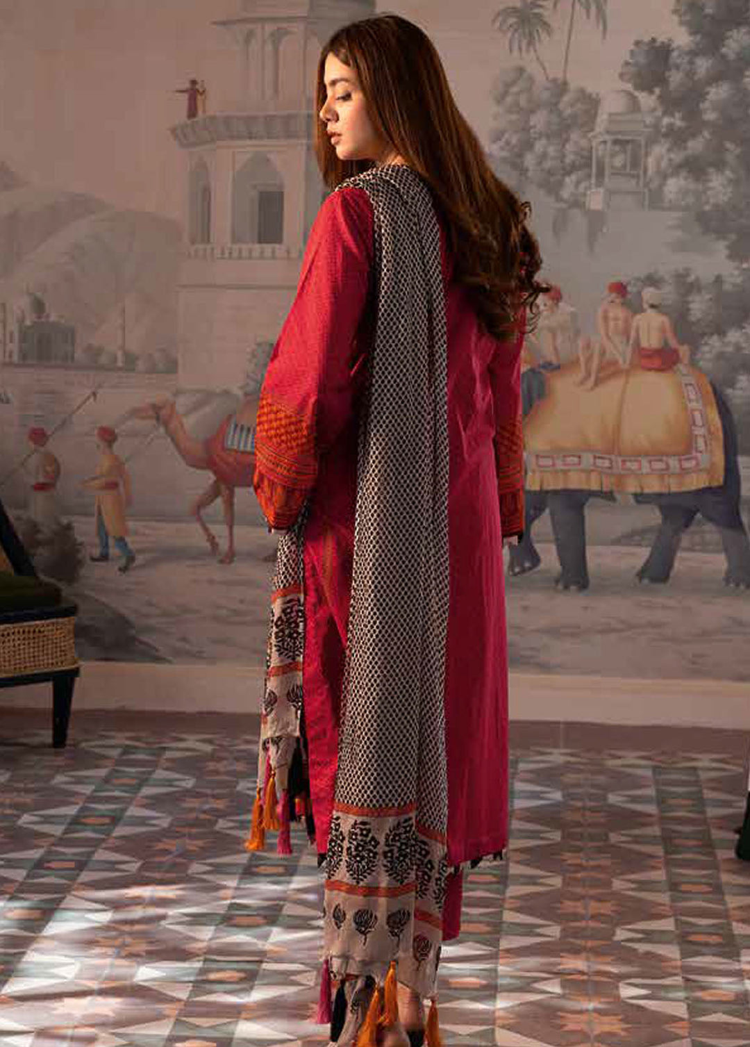 C-Prints By Charizma Printed Lawn Suits Unstitched 3 Piece CRZ24CP-3 CP4 26 - Summer Collection