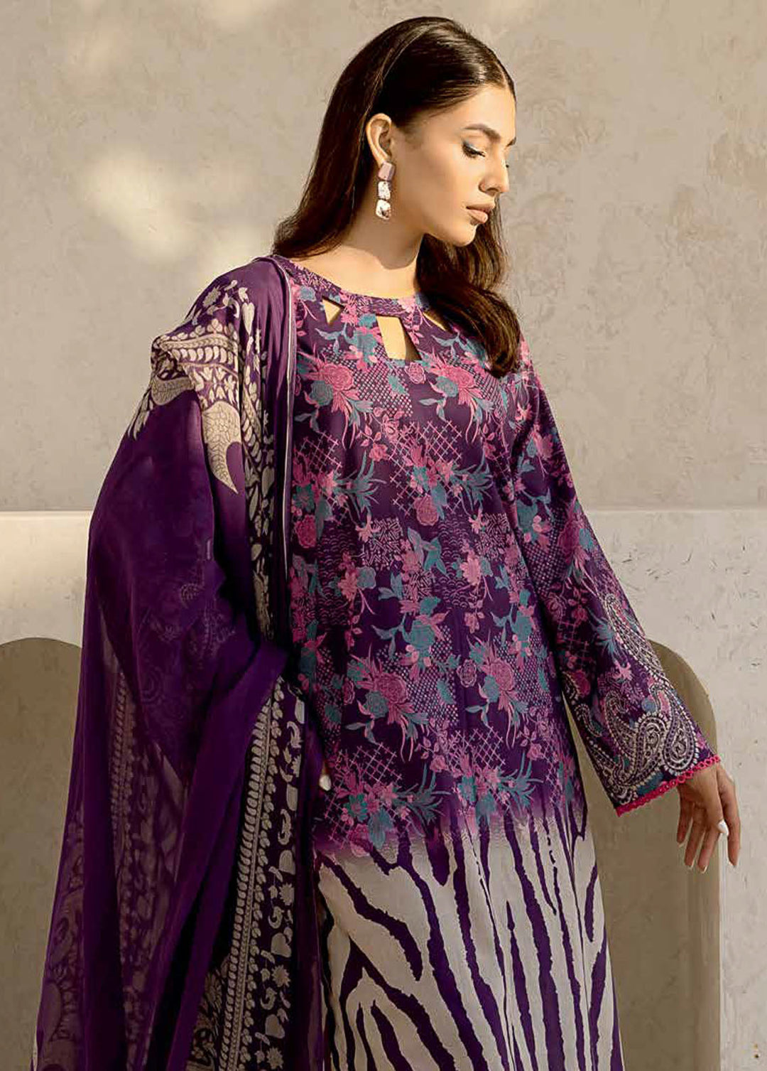 C-Prints By Charizma Printed Lawn Suits Unstitched 3 Piece CRZ24CP CP4 17 - Spring Summer Collection