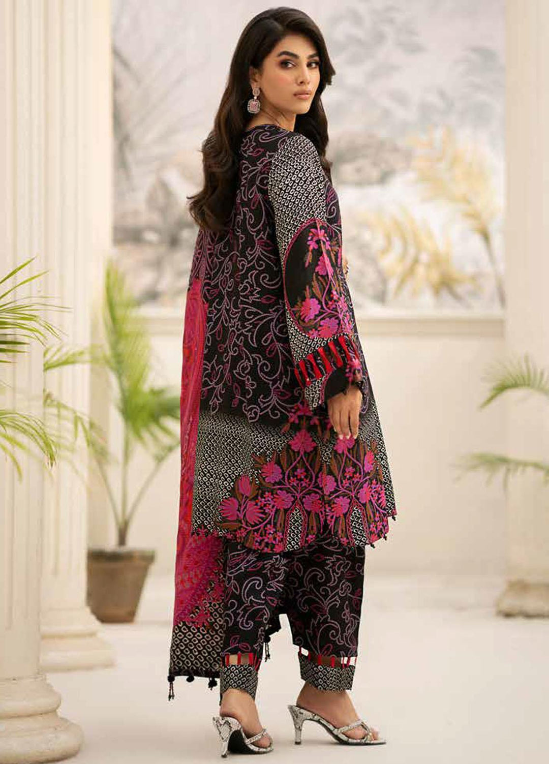 C Prints By Charizma Printed Linen Suits Unstitched 3 Piece CRZ23LN-V3 CPW3-21 - Winter Collection