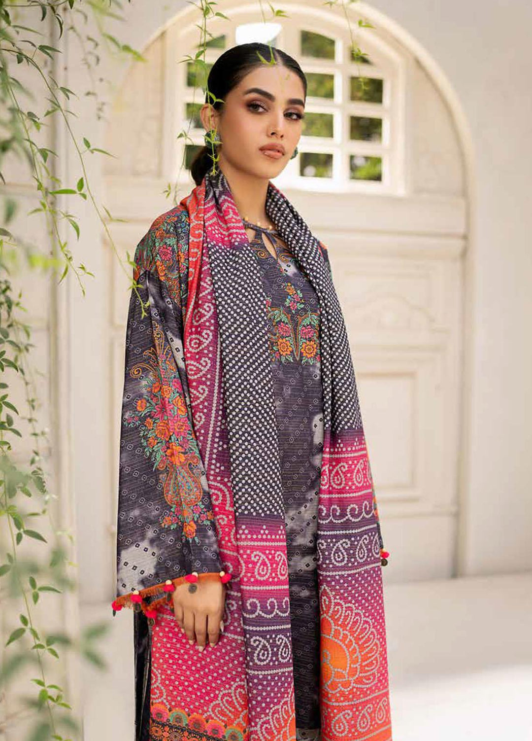 C Prints By Charizma Printed Linen Suits Unstitched 3 Piece CRZ23LN-V3 CPW3-23 - Winter Collection