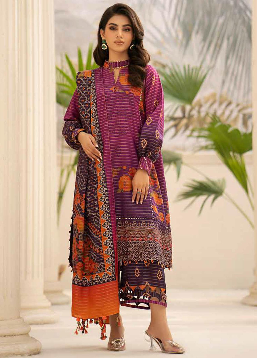 C Prints By Charizma Printed Linen Suits Unstitched 3 Piece CRZ23LN-V3 CPW3-24 - Winter Collection