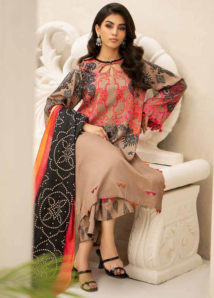 C Prints By Charizma Printed Linen Suits Unstitched 3 Piece CRZ23LN-V3 CPW3-25 - Winter Collection