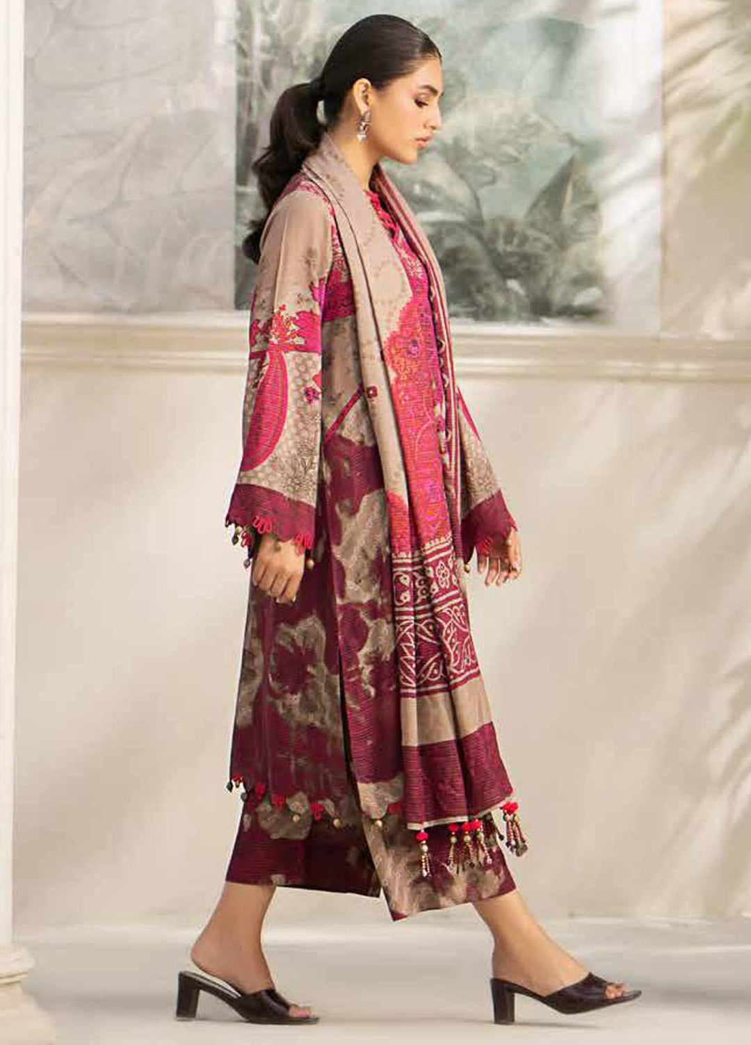 C Prints By Charizma Printed Linen Suits Unstitched 3 Piece CRZ23LN-V3 CPW3-27 - Winter Collection