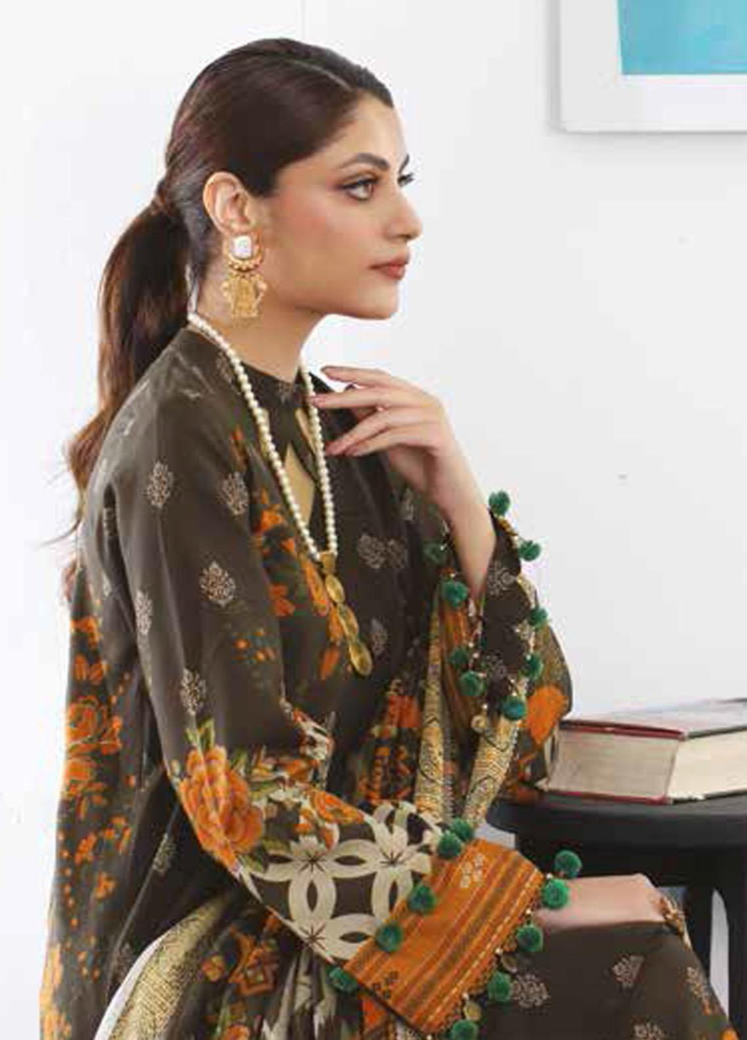 C Prints By Charizma Printed Linen Suits Unstitched 3 Piece CRZ23LN-V2 CPW3-17 - Formal Collection