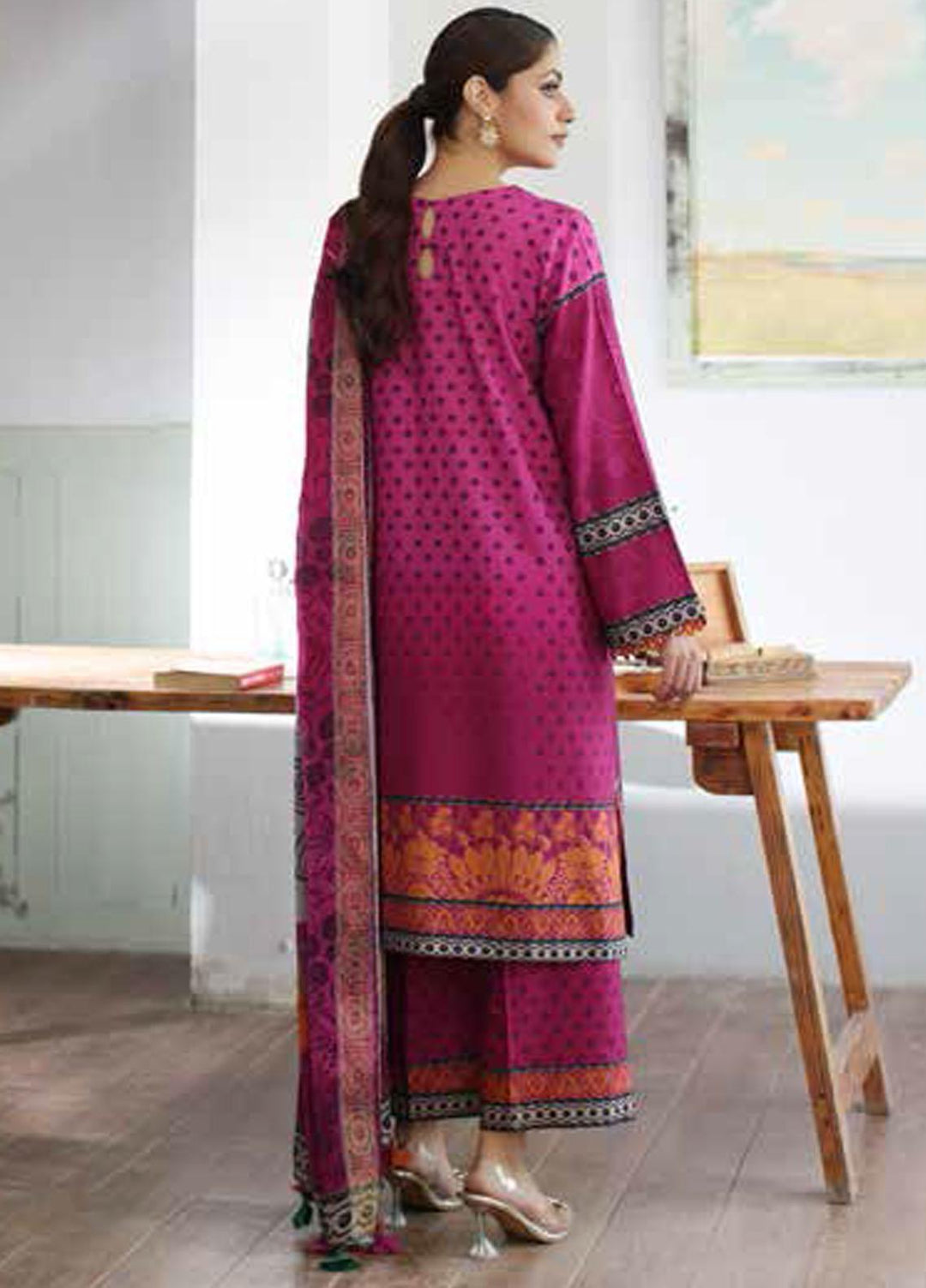 C Prints By Charizma Printed Linen Suits Unstitched 3 Piece CRZ23LN-V2 CPW3-18 - Formal Collection