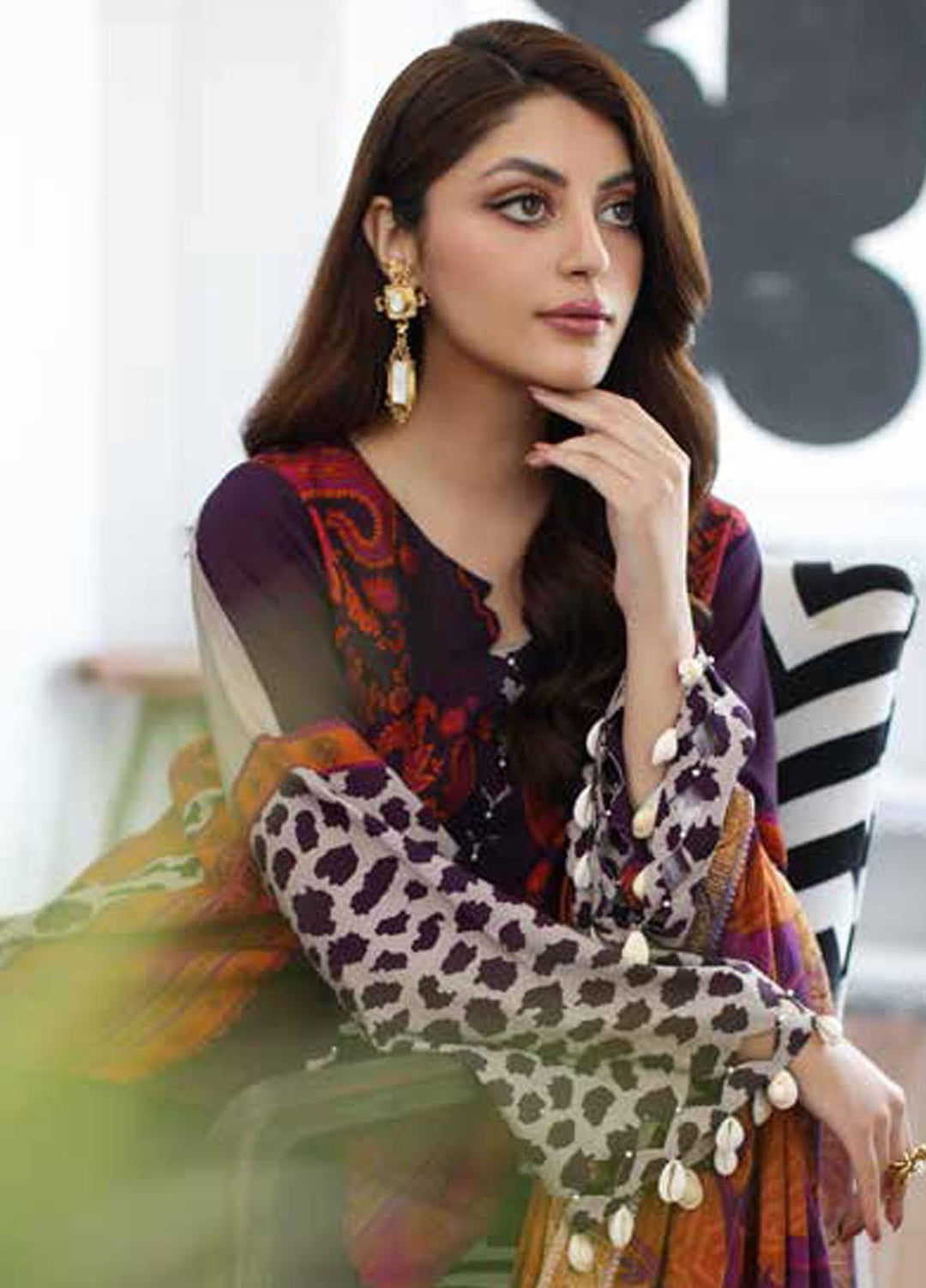 C Prints By Charizma Printed Linen Suits Unstitched 3 Piece CRZ23LN-V2 CPW3-19 - Formal Collection