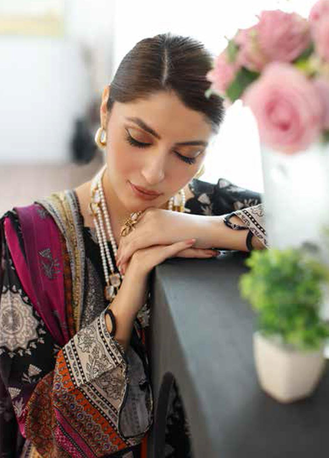 C Prints By Charizma Printed Linen Suits Unstitched 3 Piece CRZ23LN-V2 CPW3-20 - Formal Collection