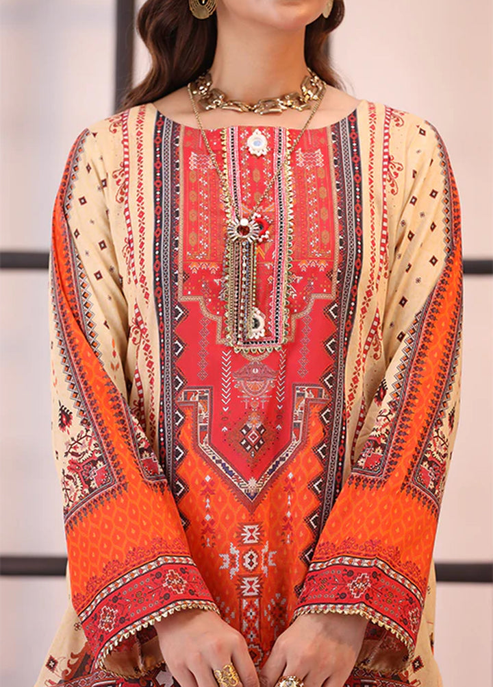 La Elise Women Unstitched Embroidered Lawn 3 Piece Suit 0001206 Nubia - Festive Collection