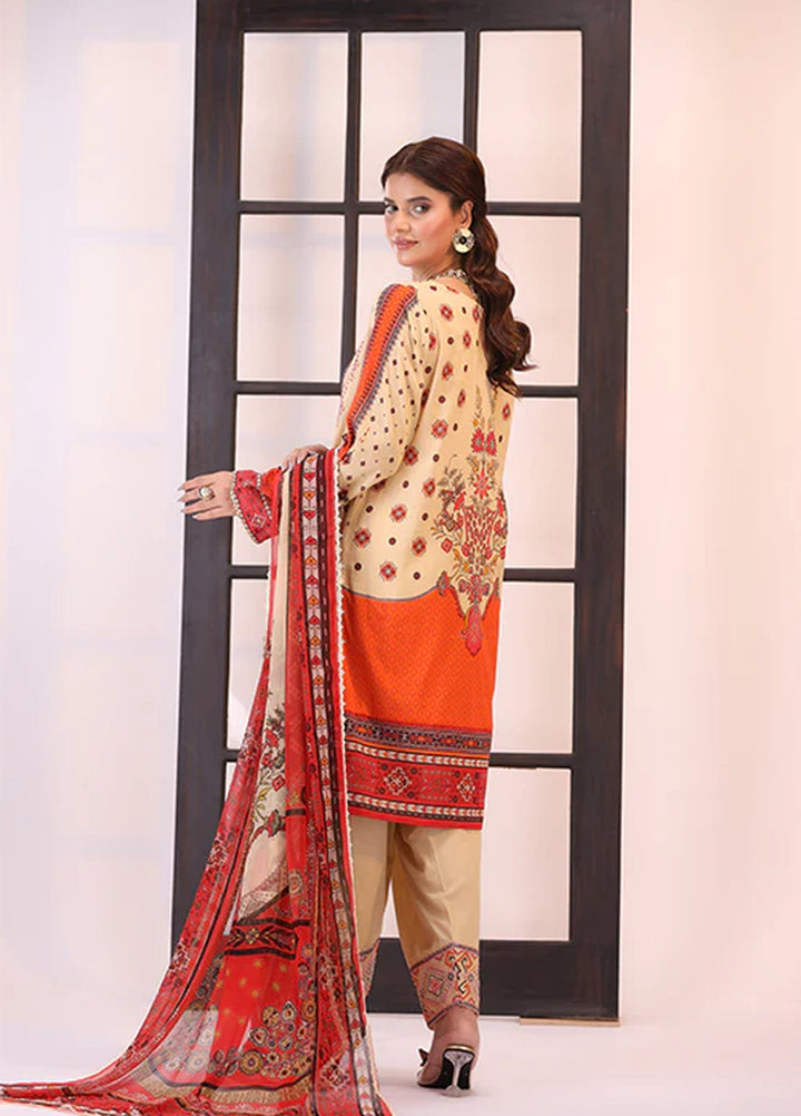 La Elise Women Unstitched Embroidered Lawn 3 Piece Suit 0001206 Nubia - Festive Collection