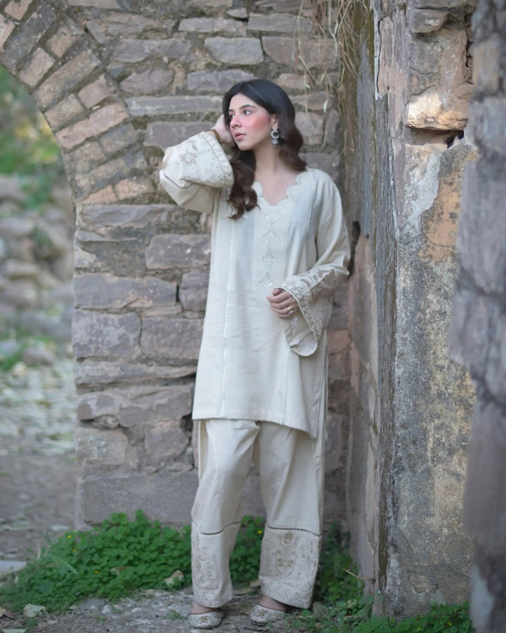 Urban Cut RTW Embroidered Lawn Co-Ord Sets Suit C-39 - Casual Collection