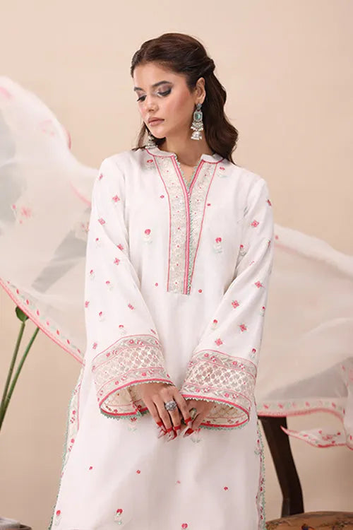 La Elise Women RTW Embroidered Khaddi Net 3 Piece Suit 0001404 Muge - Casual Collection